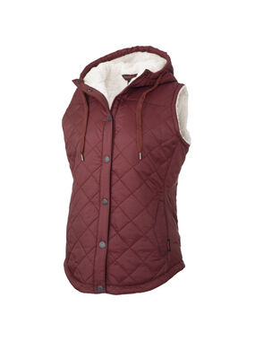 Tough Duck WV10 Women's Medium Quilted Sherpa-Lined Vest Outdoor Gorpcore